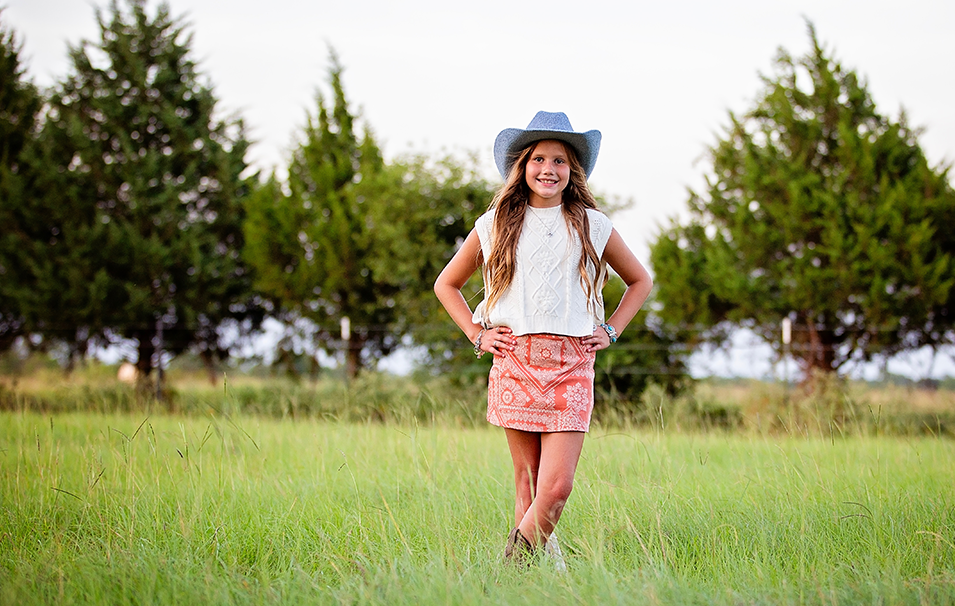 Audrey in field