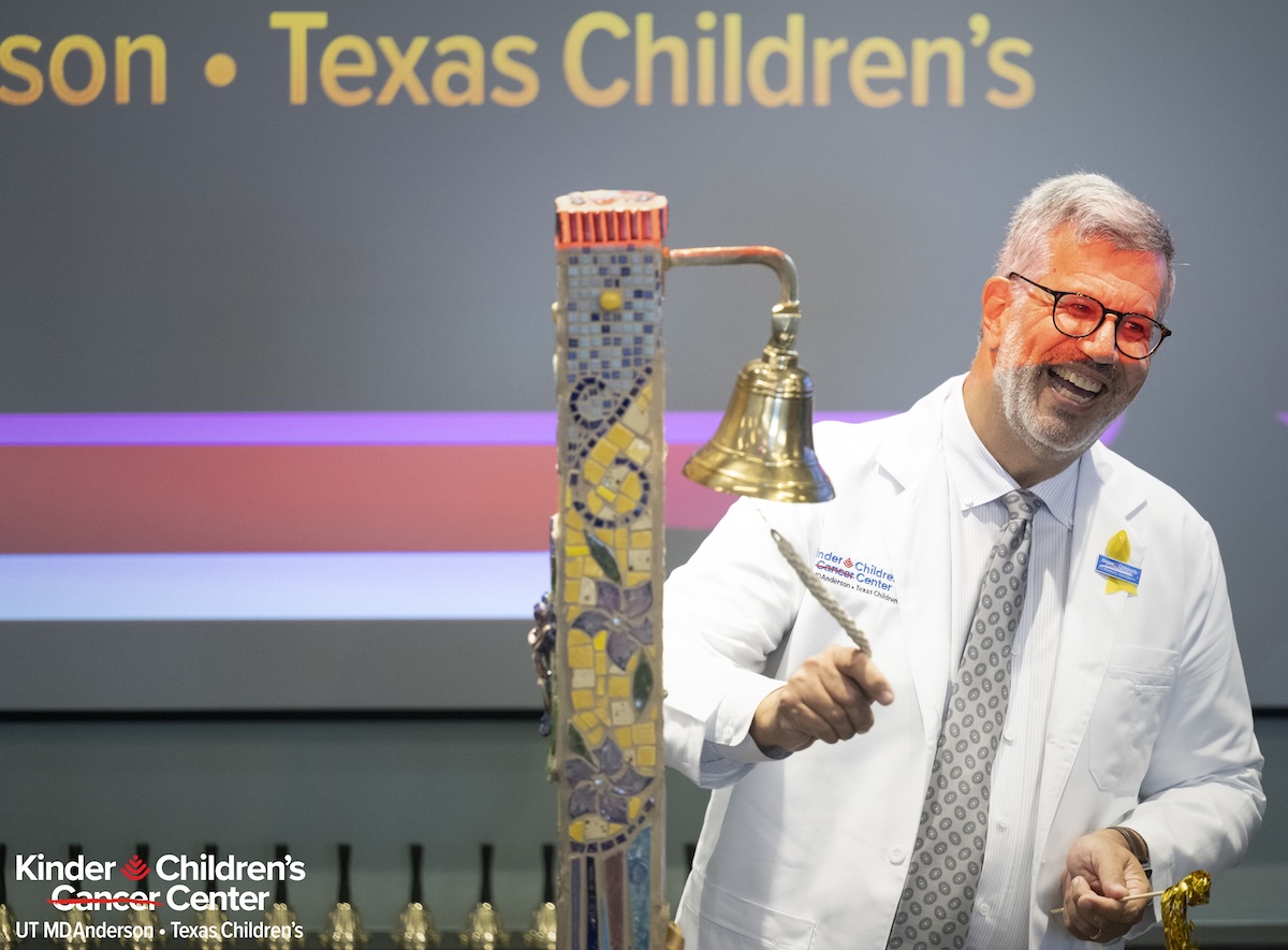 Dr. Davis ringing bell